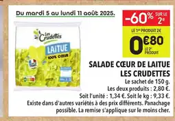 Supeco LES CRUDETTES Les salade cœur de laitue offre