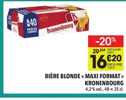 Supeco KRONENBOURG Bière blonde maxi format offre