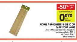 Supeco Piques à brochettes bois offre