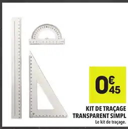 Supeco Kit de traçage transparent simpl offre