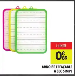 Supeco Ardoise effacable à sec simpl offre