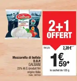 Promocash GALBANI Mozzarella di bufala offre