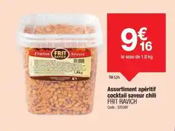 Promocash FRIT RAVICH Assortiment apéritif cocktail saveur chili offre