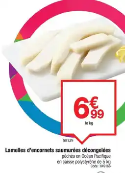 Promocash Lamelles d'encornets saumurées décongelées offre