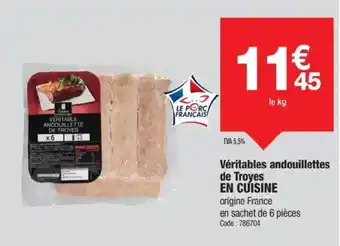 Promocash EN CUISINE Véritables andouillettes de Troyes offre