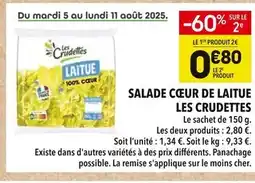 Supeco Les Crudettes Salade cœur de laitue offre