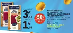 E.Leclerc Canard - magret de du sud-ouest igp secre sans nitrite tranché offre