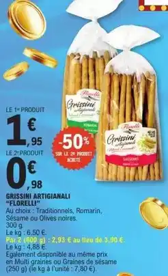 E.Leclerc Florelli - grissini artigianali offre