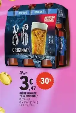 E.Leclerc 8.6 - bière blonde offre