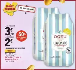 E.Leclerc Limonade l'authentique offre