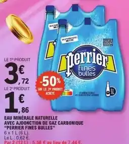 E.Leclerc Perrier - eau minérale naturelle avec adonction de gaz carbonique offre