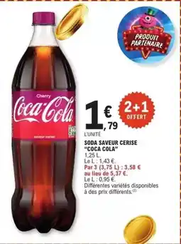 E.Leclerc Coca cola - soda saveur cerise offre