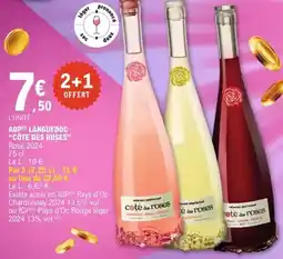 E.Leclerc Aro - aop languedoc coté des roses offre