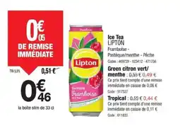 Promocash LIPTON Ice Tea offre