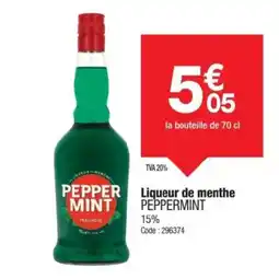 Promocash PEPPER MINT Liqueur de menthe offre