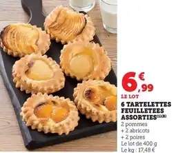 Bi1 6 tartelettes feuilletees assorties offre