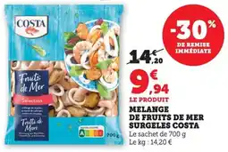 Bi1 Melange de fruits de mer surgeles costa offre