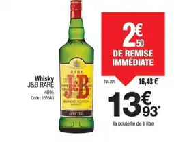 Promocash J&B RARE Whisky offre