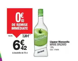 Promocash MARIE BRIZARD Liqueur Manzanita offre