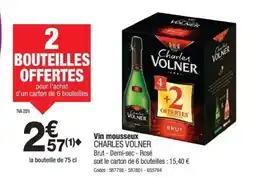 Promocash CHARLES VOLNER Vin mousseux offre