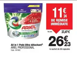 Promocash ARIEL PROFESSIONAL All in 1 Pods Ultra détachant offre