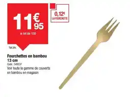 Promocash Fourchettes en bambou offre