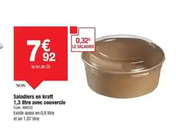 Promocash Saladiers en kraft offre