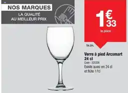 Promocash Verre à pied Arcsmart offre