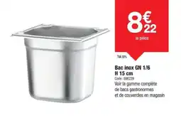 Promocash Bac inox offre