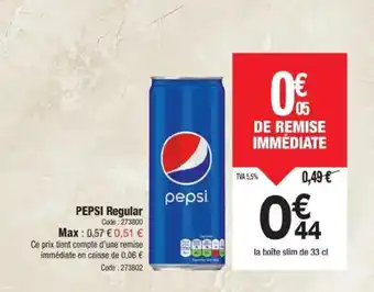 Promocash PEPSI Regular offre