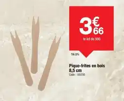 Promocash Pique-frites en bois offre