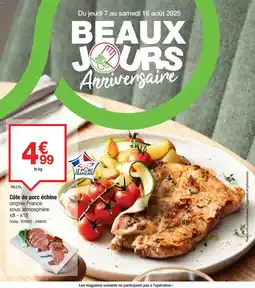 Promocash Côte de porc échine offre