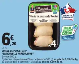 E.Leclerc Cuisse de poulet x 4 la nouvelle agriculture offre