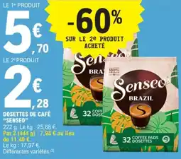 E.Leclerc Dosettes de café senseo offre
