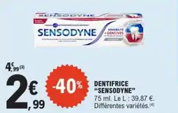 E.Leclerc Dentifrice sensodyne offre