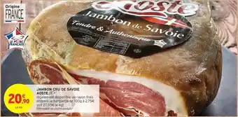 Intermarché Aoste - jambon cru de savoie offre