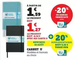 Super U U - carnet offre