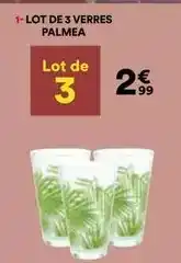 BUT Lot de 3 verres offre