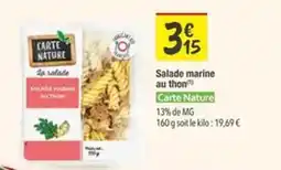 Les Comptoirs de la Bio CARTE NATURE Salade marine au thon offre