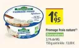 Les Comptoirs de la Bio BONNETERRE Fromage frais nature offre