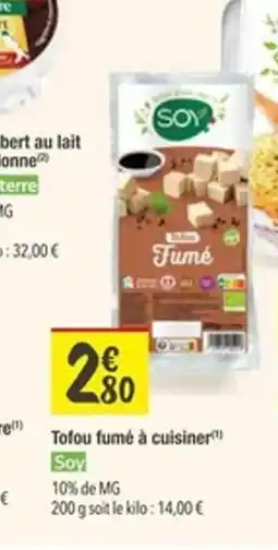 Les Comptoirs de la Bio SOY Tofou fumé à cuisiner offre