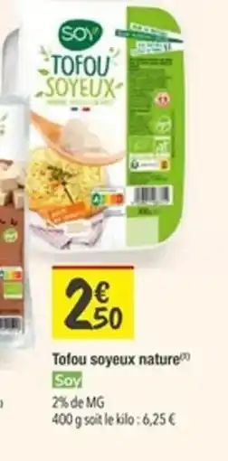Les Comptoirs de la Bio SOY Tofou soyeux nature offre