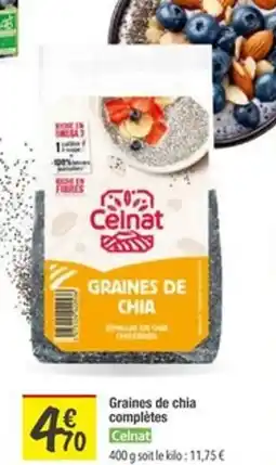 Les Comptoirs de la Bio CELNAT Graines de chia complètes offre