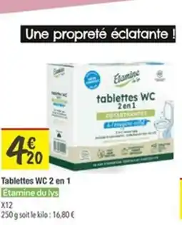 Les Comptoirs de la Bio tablettes WC 2 en 1 offre