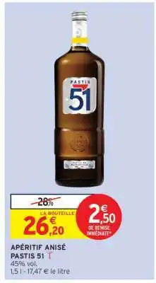 Intermarché Pastis 51 offre