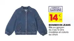 Stokomani Bomber en jeans offre