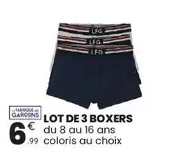 Stokomani Lot de 3 boxers offre