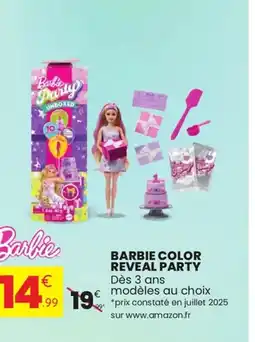 Stokomani Barbie color reveal party offre