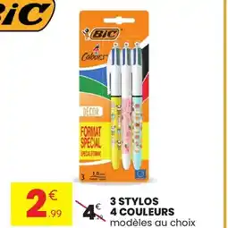 Stokomani 3 stylos 4 couleurs offre