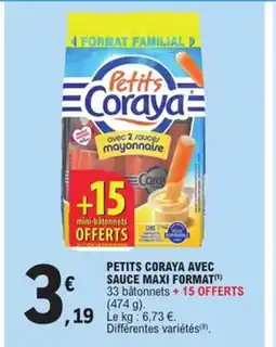E.Leclerc Express PETITS CORAYA Avec sauce maxi format offre
